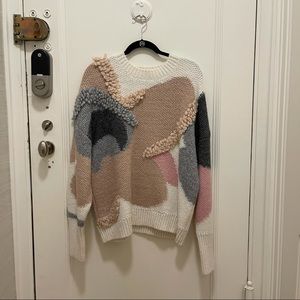 kate spade textured bloom sweater
